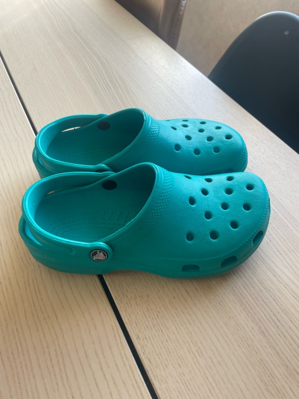 Crocs Teal classic crocs from women size 8 and men’s size 6 crocs